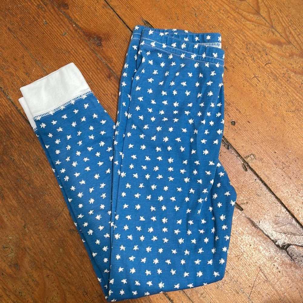 Roberta roller rabbit cotton pajama bottoms size 8 years blue w white stars